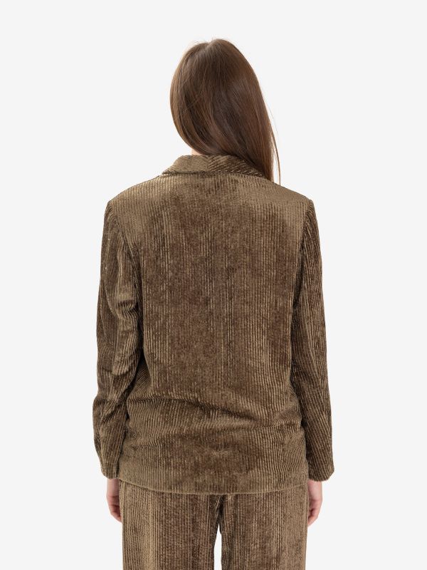 MOMONI' Blazer velluto a coste Verde