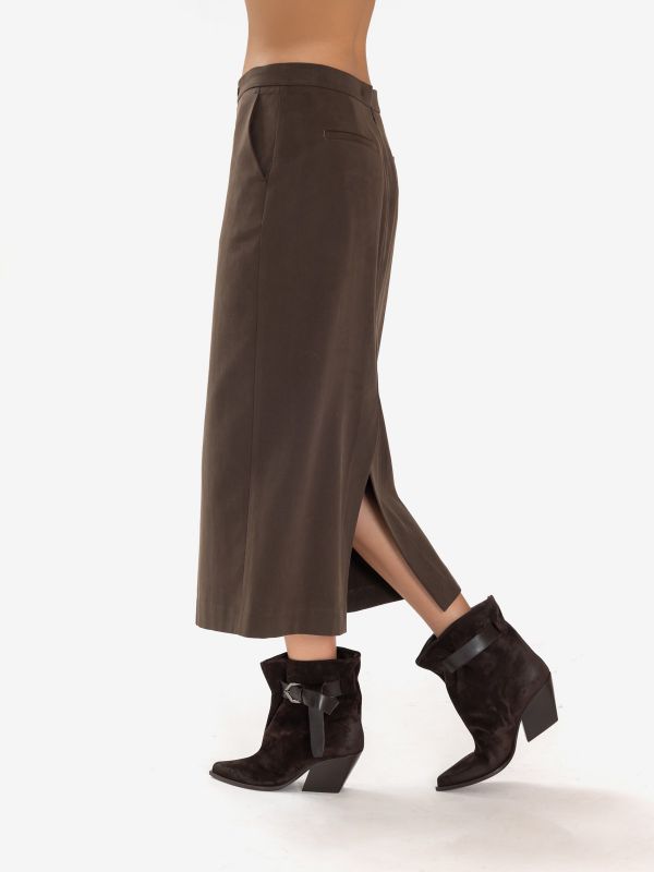 MOMONI' Gonna tubino Testa di moro