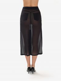 ERIKA CAVALLINI Gonna midi tubino trasparente Nero