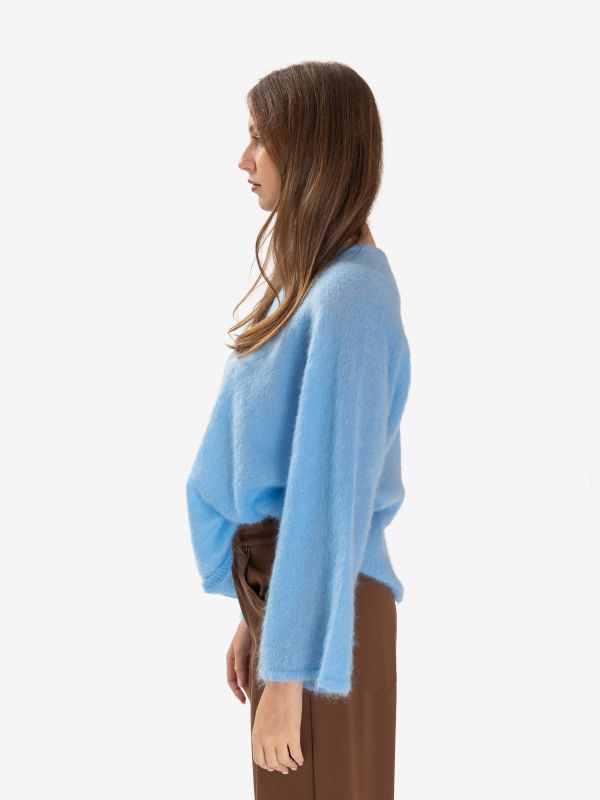 FORTE FORTE Maglione over mohair Celeste