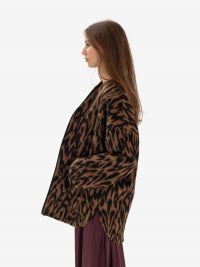 FORTE FORTE Giacca corta alpaca Maculato