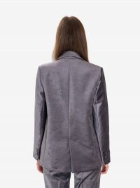 FORTE FORTE Blazer velluto stone monopetto 