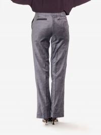 FORTE FORTE Pantalone velluto palazzo stone 