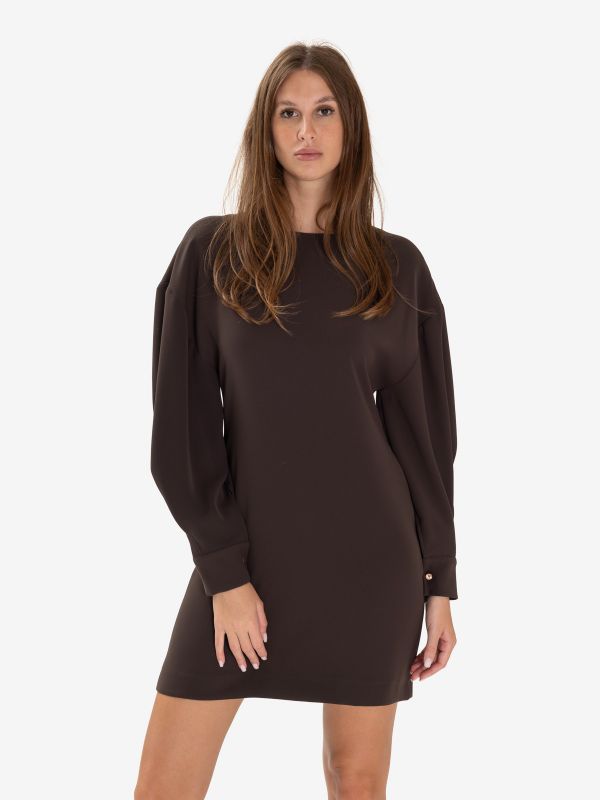 P.A.R.O.S.H. Abito corto m/l cady Testa di moro