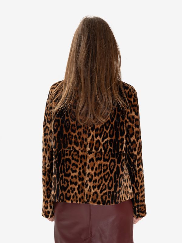 P.A.R.O.S.H. Giacca montone maculata corta 