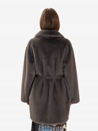 P.A.R.O.S.H. Ecopelliccia corta + cinta Grigio