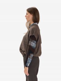 P.A.R.O.S.H. Gilet smanicato lana Castagna