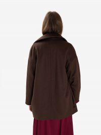 MOUCHE Cappottino corto lana doppiopetto Marrone
