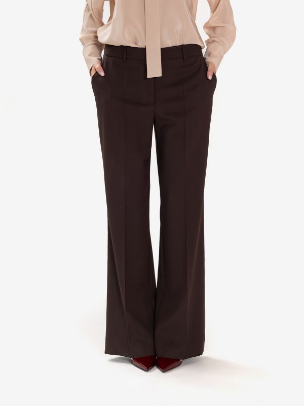 P.A.R.O.S.H. Pantalone a zampa frescolana Testa di moro