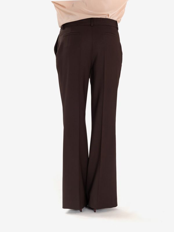 P.A.R.O.S.H. Pantalone a zampa frescolana Testa di moro