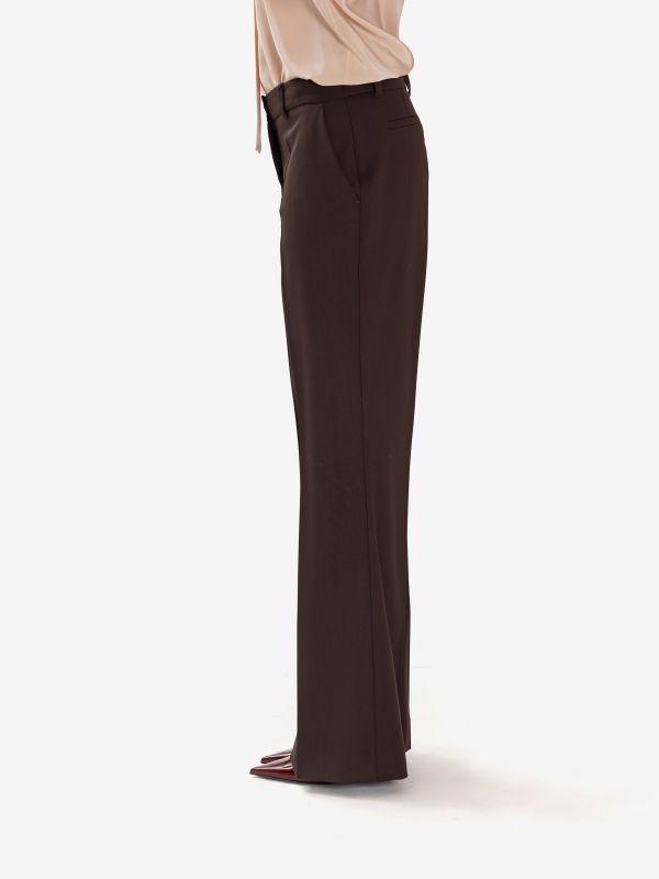 P.A.R.O.S.H. Pantalone a zampa frescolana Testa di moro