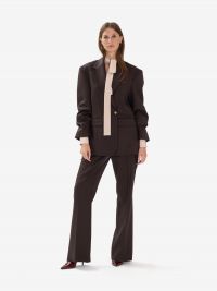 P.A.R.O.S.H. Pantalone a zampa frescolana Testa di moro