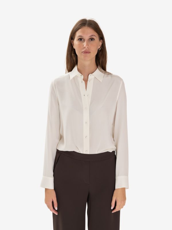 MOMONI' Camicia m/l seta Panna