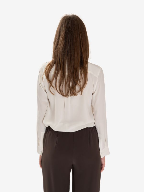 MOMONI' Camicia m/l seta Panna