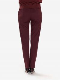ERIKA CAVALLINI Pantalone sigaretta frescolana Bordeaux