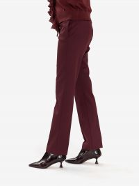 ERIKA CAVALLINI Pantalone sigaretta frescolana Bordeaux
