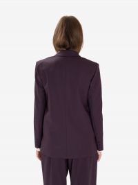 FEDERICA TOSI Blazer oversize doppiopetto frescolana Prugna