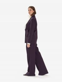 FEDERICA TOSI Blazer oversize doppiopetto frescolana Prugna
