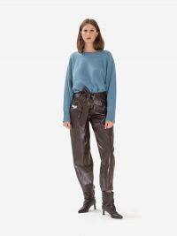 FEDERICA TOSI Pantalone baloon ecopelle Marrone