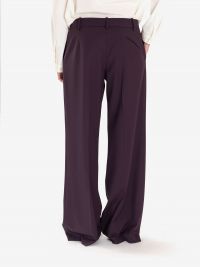 FEDERICA TOSI Pantalone frescolana straight Prugna
