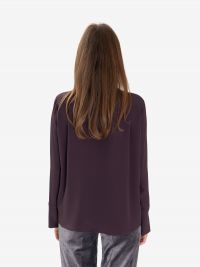 FEDERICA TOSI Camicia m/l seta Prugna