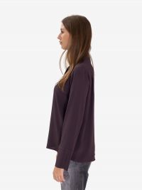 FEDERICA TOSI Camicia m/l seta Prugna