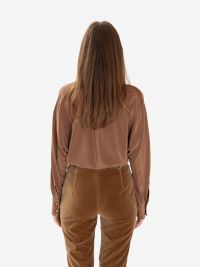 MAX MARA STUDIO Blusa m/l seta con sciarpetta 