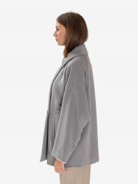 MAX MARA STUDIO Cappottino corto doppiopetto lana Grigio