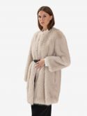 MAX MARA STUDIO Cappotto lungo lana con cintura Cammello
