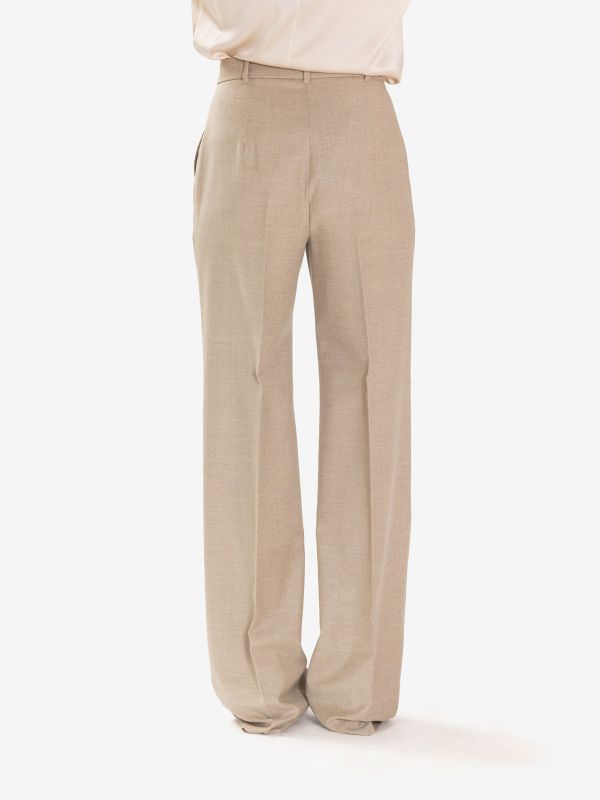 MAX MARA STUDIO Pantalone palazzo frescolana Beige