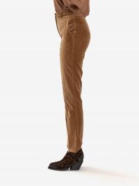 MAX MARA STUDIO Pantalone velluto a sigaretta Marrone