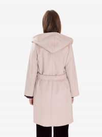MAX MARA STUDIO Cappotto corto con cintura e cappuccio Rosa