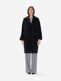 MAX MARA STUDIO Ecopelliccia bianca effetto sfumata 