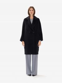 MAX MARA STUDIO Cappotto corto doppiopetto Nero