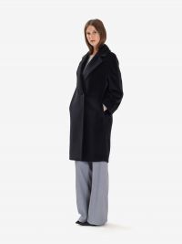 MAX MARA STUDIO Cappotto corto doppiopetto Nero