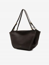 GIANNI CHIARINI Bloom: borsa grande due manici pelle Testa di moro