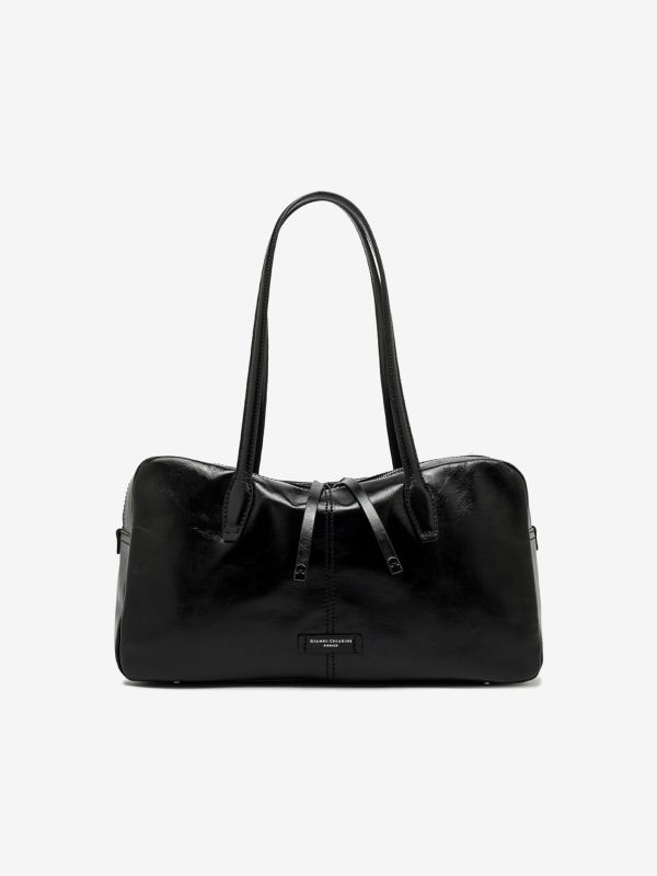 GIANNI CHIARINI Aryna: bauletto pelle lucida Nero