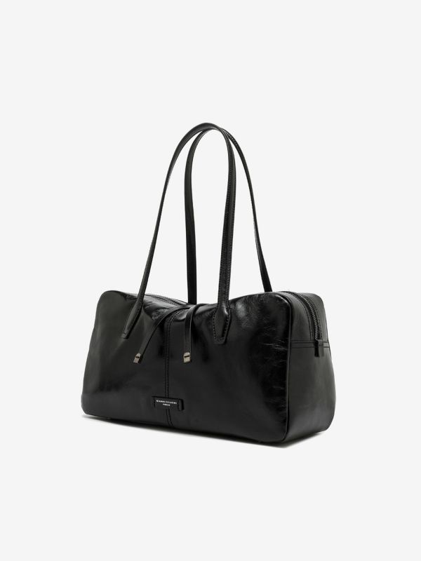 GIANNI CHIARINI Aryna: bauletto pelle lucida Nero