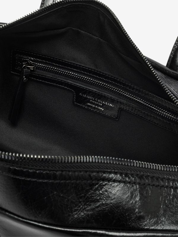 GIANNI CHIARINI Aryna: bauletto pelle lucida Nero