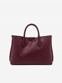 GIANNI CHIARINI Aretha: borsa due manici pelle Prugna