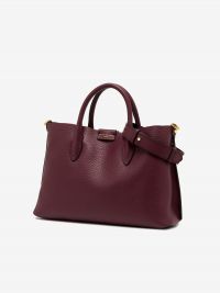 GIANNI CHIARINI Aretha: borsa due manici pelle Prugna