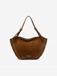 GIANNI CHIARINI Bloom: borsa due manici camoscio media Cuoio