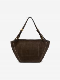 GIANNI CHIARINI Bloom: borsa due manici camoscio media Marrone