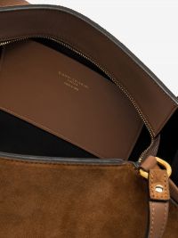 GIANNI CHIARINI Bloom: borsa grande due manici camoscio Marrone