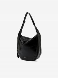 GIANNI CHIARINI Charlotte: mezzaluna pelle lucida grande Nero