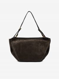 GIANNI CHIARINI Bloom: borsa grande due manici camoscio Testa di moro