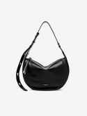 BORBONESE Borsa hobo un manico media tessuto Verde