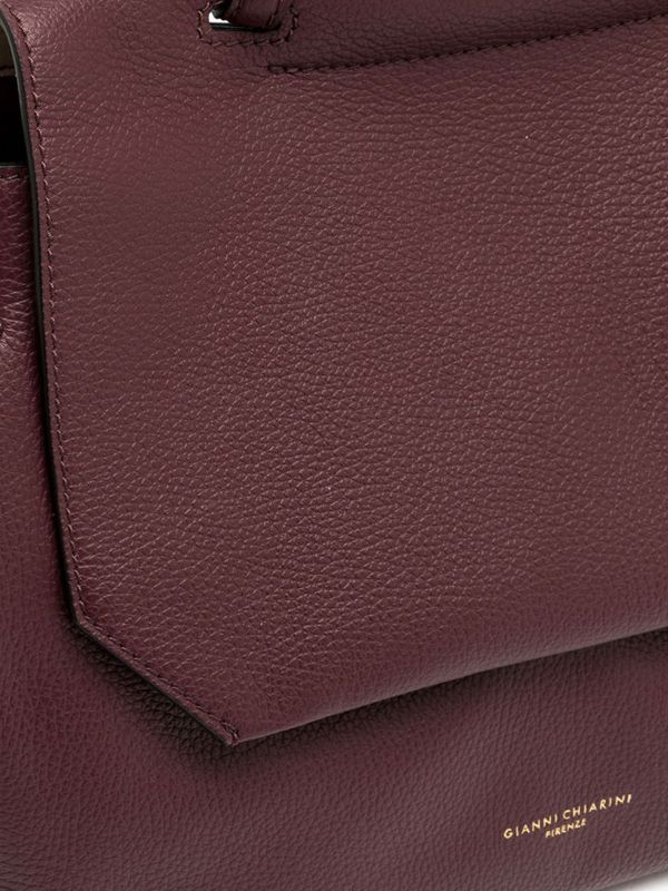 GIANNI CHIARINI Ottavia : borsa grande un manico con patta Prugna