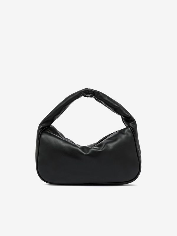 GIANNI CHIARINI Kim: borsa un manico mezzaluna piccola pelle liscia Nero