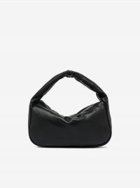 GIANNI CHIARINI Kim: borsa un manico mezzaluna piccola pelle liscia Nero